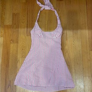 Princess Polly Red and White Striped Dress